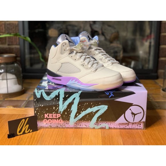 Size 7m/8.5w Air Jordan 5 Retro “DJ Khalid We The Best Sail” Athletic Sneakers D - Picture 4 of 7